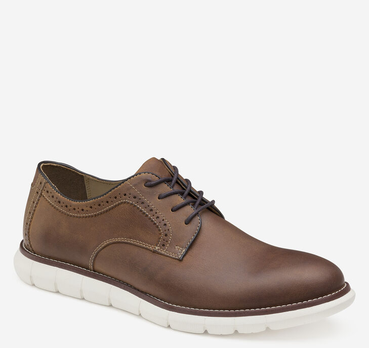 Johnston & Murphy Holden Plain Toe Oxfordskor Herr - Bruna Finskor [YQ0958762]